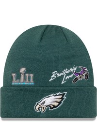 New Era Midnight Green Philadelphia Eagles Super Bowl Lii City Transit Cuffed Knit Hat At Nordstrom