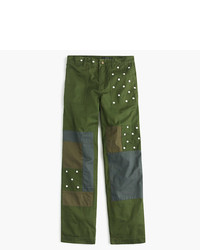 J.Crew Tall Embroidered Boyfriend Chino Pant With Patches