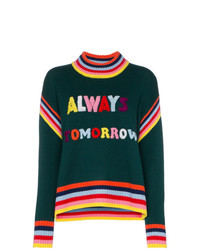Mira Mikati Always Tomorrow Embroidered Chunky Wool Sweater