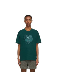 Kenzo Green Velvet Tiger T Shirt