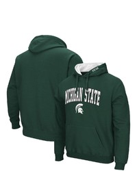 Colosseum Green Michigan State Spartans Arch Logo 30 Pullover Hoodie