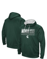 Colosseum Green Michigan State Spartans Big Tall Dean Pullover Hoodie