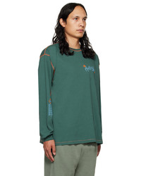 Adish Green Tatreez Embroidered Long Sleeve T Shirt