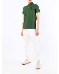 Shanghai Tang Feather Embroidery Polo Shirt