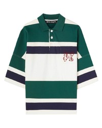 Palm Angels Monogram Embroidered Rugby Polo Shirt