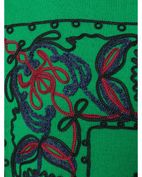 Sacai Embroidered Sweater Dress
