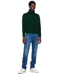 Sporty & Rich Green Embroidered Turtleneck