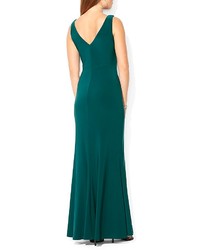 ralph lauren green evening dress