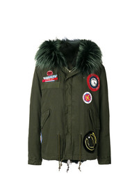 Mr & Mrs Italy Parka Coat With Patch Appliqus