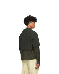 Keenkee Green Flannel 2 Layers Shirt