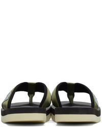 Suicoke Green Tono V2 Flip Flop Sandals