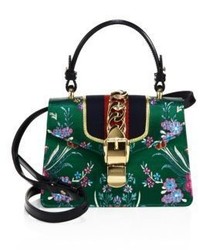 Gucci Mini Sylvie Floral Jacquard Top Handle Bag