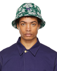 Dark Green Floral Bucket Hat