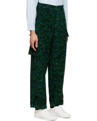 Paul Smith Green Twilight Floral Cargo Pants