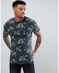 ASOS DESIGN Muscle Fit T Shirt With Floral Print