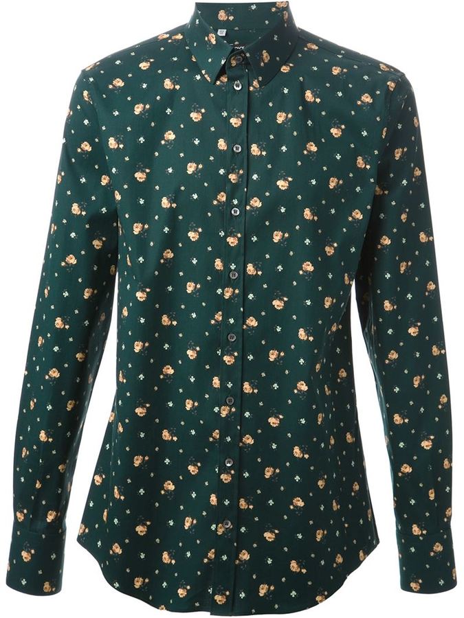 Dolce & Gabbana Floral Print Shirt, $695 | farfetch.com | Lookastic