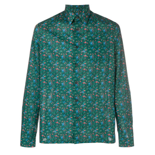 Prada Floral Printed Shirt, $370 | farfetch.com | Lookastic