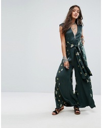 Free People Floral Printed Jumpsuit Combo