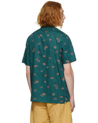 Ps By Paul Smith Green Floral Casual Fit Shirt