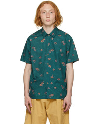 Ps By Paul Smith Green Floral Casual Fit Shirt