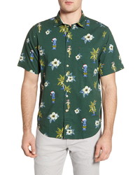 Tommy Bahama Juniper Classic Fit Holiday Short Sleeve Button Up Seersucker Shirt