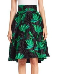Milly Couture Floral Fil Coupe Skirt