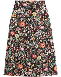 RED Valentino Floral Midi Skirt