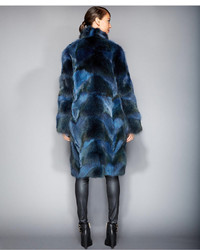 The Fur Vault Plus Size Coyote Fur Coat