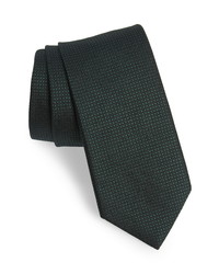 BOSS Textured Solid Silk Tie