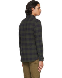 Tom Ford Green Navy Military Check Leisure Shirt