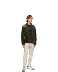 Golden Goose Green Corduroy And Suede Anselmo Jacket