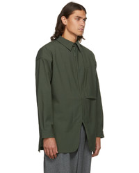 Y-3 Green Zip Shirt