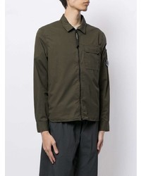C.P. Company Sleeve Pocket Zipped Shirt Jacket