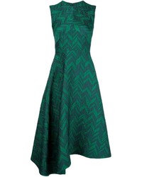 Dark Green Herringbone Dress