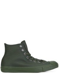Dark Green High Top Sneakers