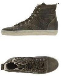 Leather Crown High Tops Trainers