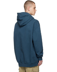 Maison Margiela Blue Relaxed Fit Hoodie