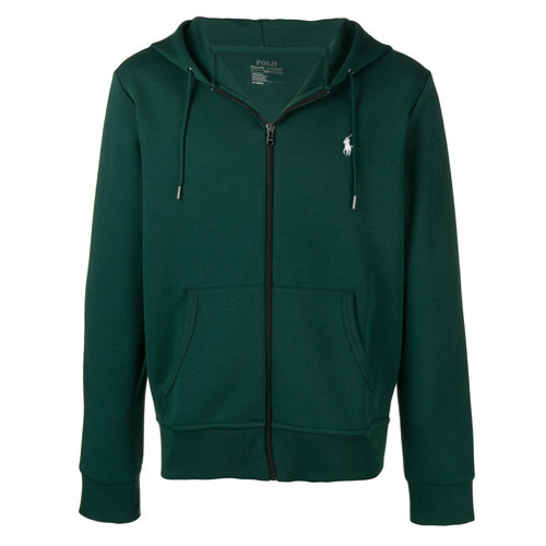 dark green zipper hoodie