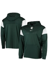 Nike Green Michigan State Spartans Sideline Jersey Pullover Hoodie