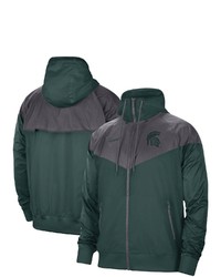 Nike Green Michigan State Spartans Windrunner Full Zip Jacket At Nordstrom