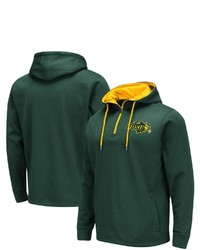 Colosseum Green Ndsu Bison Paynes Quarter Zip Pullover Hoodie