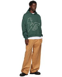 We11done Green Thunder Wd Hoodie