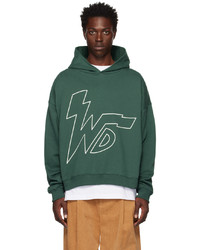 We11done Green Thunder Wd Hoodie