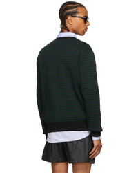 Palmes Green Navy Knit Jerome Sweater