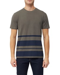 French Connection Colorblock Stripe Cotton T Shirt