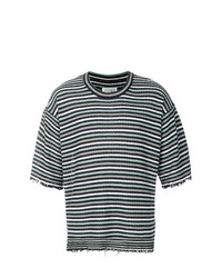 Maison Margiela Distressed Striped T Shirt