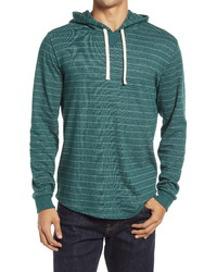 Marine Layer Stripe Double Knit Pullover Hoodie