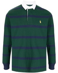 Polo Ralph Lauren Embroidered Logo Striped Rugby Shirt