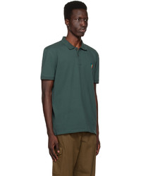 Ps By Paul Smith Green Broad Stripe Polo