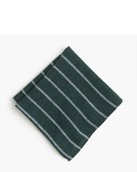 J.Crew English Wool Silk Pocket Square In Stripe
